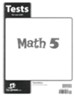 BJU Press Math Grade 5 Test Pack, Third Edition 