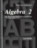 Saxon Algebra 2 Homeschool Kit With Solutions Manual, 3rd Edition ...