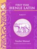 First Year Henle Latin 1 Teacher Manual for Units I-V