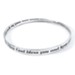 May God Bless You And Keep You Sterling Silver Mobius Bracelet