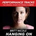 Hanging On (Medium Key Performance Track With Background Vocals) [Music Download]