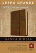 Edicion compacta NTV letra grande SentiPiel cafe  stico, NTV Large Print Compact Bible, rustic brown