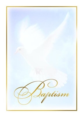 Baptism Dove (1 Corinthians 12:13) Certificates, 6   - 