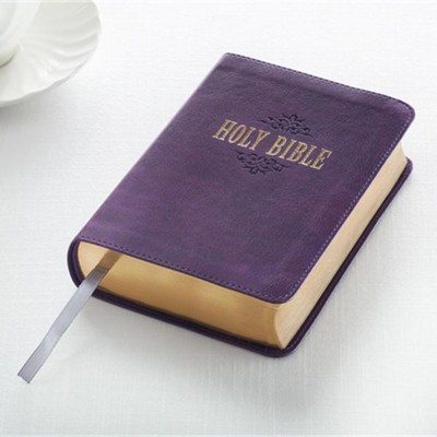 KJV Compact Large Print Lux-Leather Purple: 9781432117344 ...