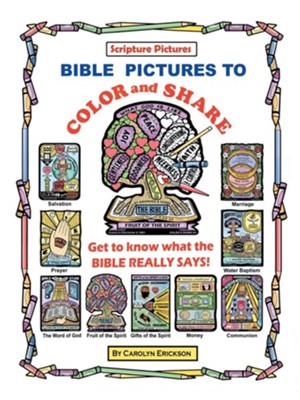 Bible Pictures to Color and Share  -     By: Carolyn Erickson
