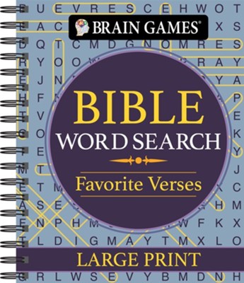 Brain Games - Bible Word Search: Favorite Verses - Large Print  - 