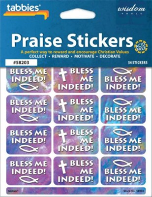 Bless Me Indeed! Praise Stickers & Chart   - 