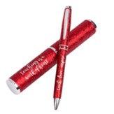 Teaching Is A Work of Heart Pen, Red