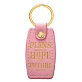 Plans To Give You Hope and a Future Keyring, Pink