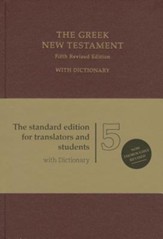 The Greek New Testament, Fifth Revised Edition (UBS5) - Red Hardcover - Slightly Imperfect