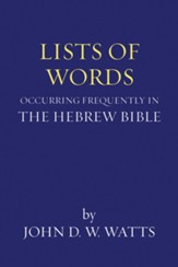 Lists of Words Occurring Frequently in the Hebrew Bible, Edition 0002