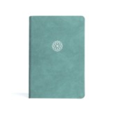 CSB Personal Size Giant Print  Bible--soft leather-look, earthen teal (indexed)