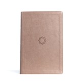KJV Essential Teen Study Bible--soft  leather-look, rose gold (indexed)