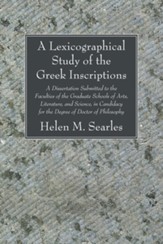 A Lexicographical Study of the Greek Inscription