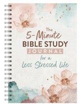 5-Minute Bible Study Journal for a Less Stressed Life, Spiral Bound