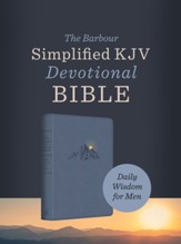 SKJV Daily Wisdom for Men Devotional Bible--soft leather-look