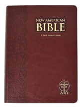 Giant Print Bible-Nab-St. JosephRevised Edition, Imitation Leather, Burgundy
