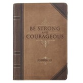 Be Strong and Courageous Zippered Journal