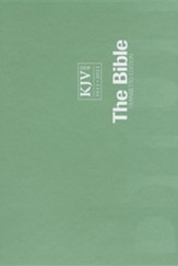 KJV Transetto Text Bible, Softcover, green