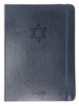 Star of David Essential Journal, Navy LeatherLuxe ®