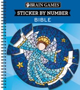 Brain Games - Sticker by Number: Bible (Geometric Stickers)