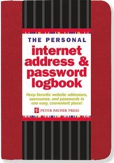 The Personal Internet Address &  Password Logbook (Red)