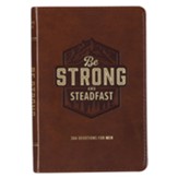 Devotional Be Strong & Steadfast Faux Leather