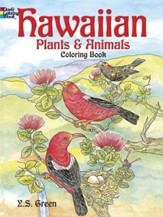 Hawaiian Plants and Animals Coloring  Book