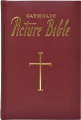 New Catholic Picture Bible, Burgundy Bonded Leather