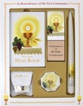 First Mass Book Deluxe Boxed Set, My First Eucharist Edition for Girls