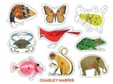 Charley Harper Classic Wooden Peg Puzzle