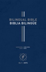 Biblia Bilingue NLT/NTV, Enc. Dura Azul  (NLT/NTV Bilingual Bible, Hardcover, Blue)