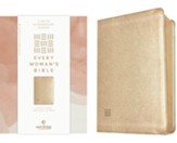 NLT Every Woman's Bible, Filament-Enabled Edition (LeatherLike, Soft Gold)