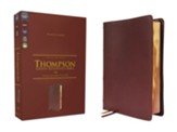 NKJV Thompson Chain-Reference Bible,  Comfort Print--genuine calfskin leather, burgundy