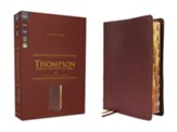 NKJV Thompson Chain-Reference Bible, Comfort Print--genuine calfskin leather, burgundy (indexed)