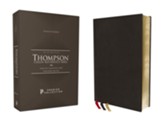 NKJV Thompson Chain-Reference Bible, Comfort Print--premium goatskin leather, black