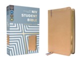 NIV Personal-Size Student Bible, Comfort Print--soft leather-look, tan