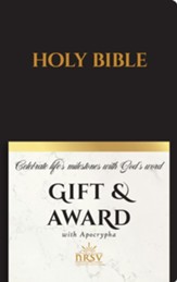 NRSV Gift & Award Bible with Apocrypha, Imitation leather,  black