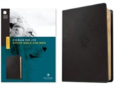 NLT Courage For Life Study Bible for Men, Filament-Enabled Edition--soft leather-look, onyx lion