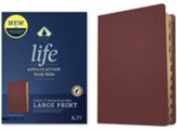 KJV Life Application Large-Print Study Bible, Third Edition--genuine leather, burgandy (indexed)