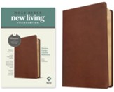 NLT Thinline Center-Column Reference Bible, Filament-Enabled Edition--soft leather-look, rustic brown (indexed)