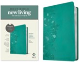 NLT Thinline Center-Column Reference Bible, Filament-Enabled Edition--soft leather-look, peony rich teal