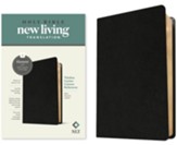 NLT Thinline Center-Column Reference Bible, Filament-Enabled Edition--genuine leather, black