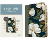KJV Personal Size Giant Print Bible, Filament-Enabled Edition--soft leather-look, magnolia sage green (indexed)