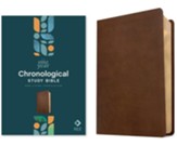 NLT One Year Chronological Study Bible--soft leather-look, rustic brown