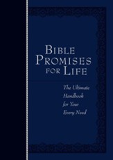 Bible Promises for Life: The Ultimate Handbook for Your Every Need, imitation leather navy