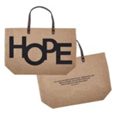 Hope, Jeremiah 29:11 Jute Tote Bag, XL
