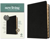 NLT Thinline Center-Column Reference Bible, Filament-Enabled Edition--genuine leather, black (indexed)