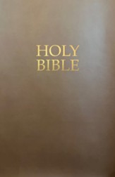 KJVER Gift and Award Holy Bible Deluxe Edition--soft leather-look, coffee