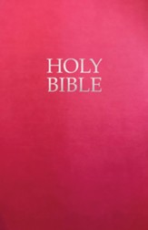 KJVER Gift and Award Holy Bible Deluxe Edition--soft leather-look, berry